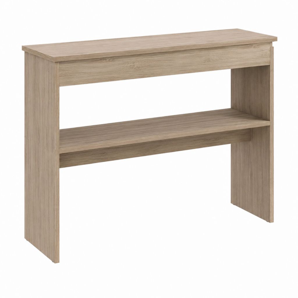 Console d'entrée avec étagère chêne clair en panneaux de particules 100 x 30 x 80 cm