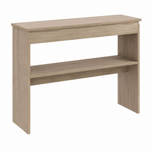 Console d'entrée avec étagère chêne clair en panneaux de particules 100 x 30 x 80 cm